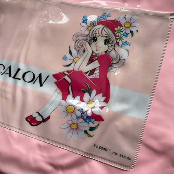 Vintage Showa retro Girl 80s - vinyl material tote bag by Flomo - Picture 3 of 11